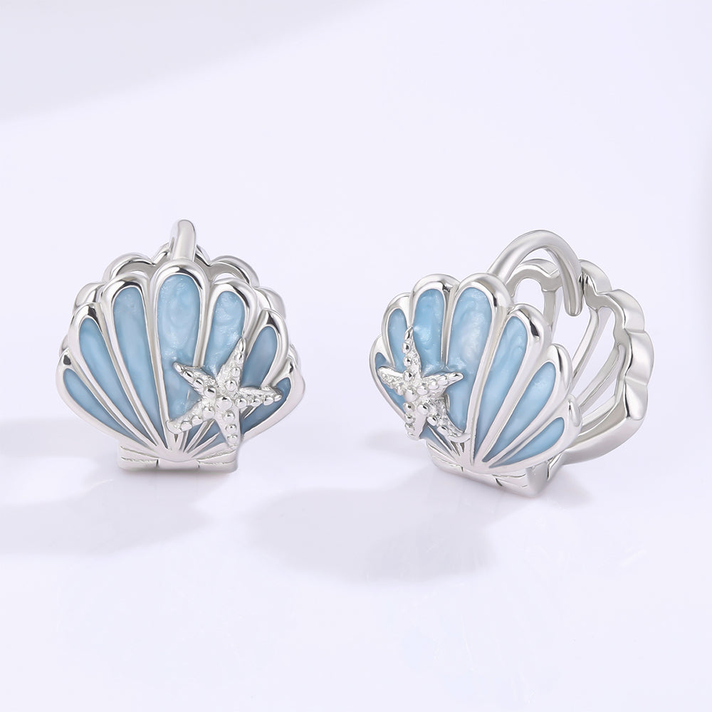 Pozlacené Slitinové Náušnice s Modrým Emporia® Křišťálem