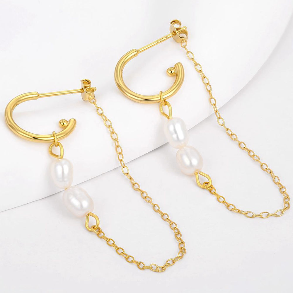 Pozlacené Slitinové Náušnice