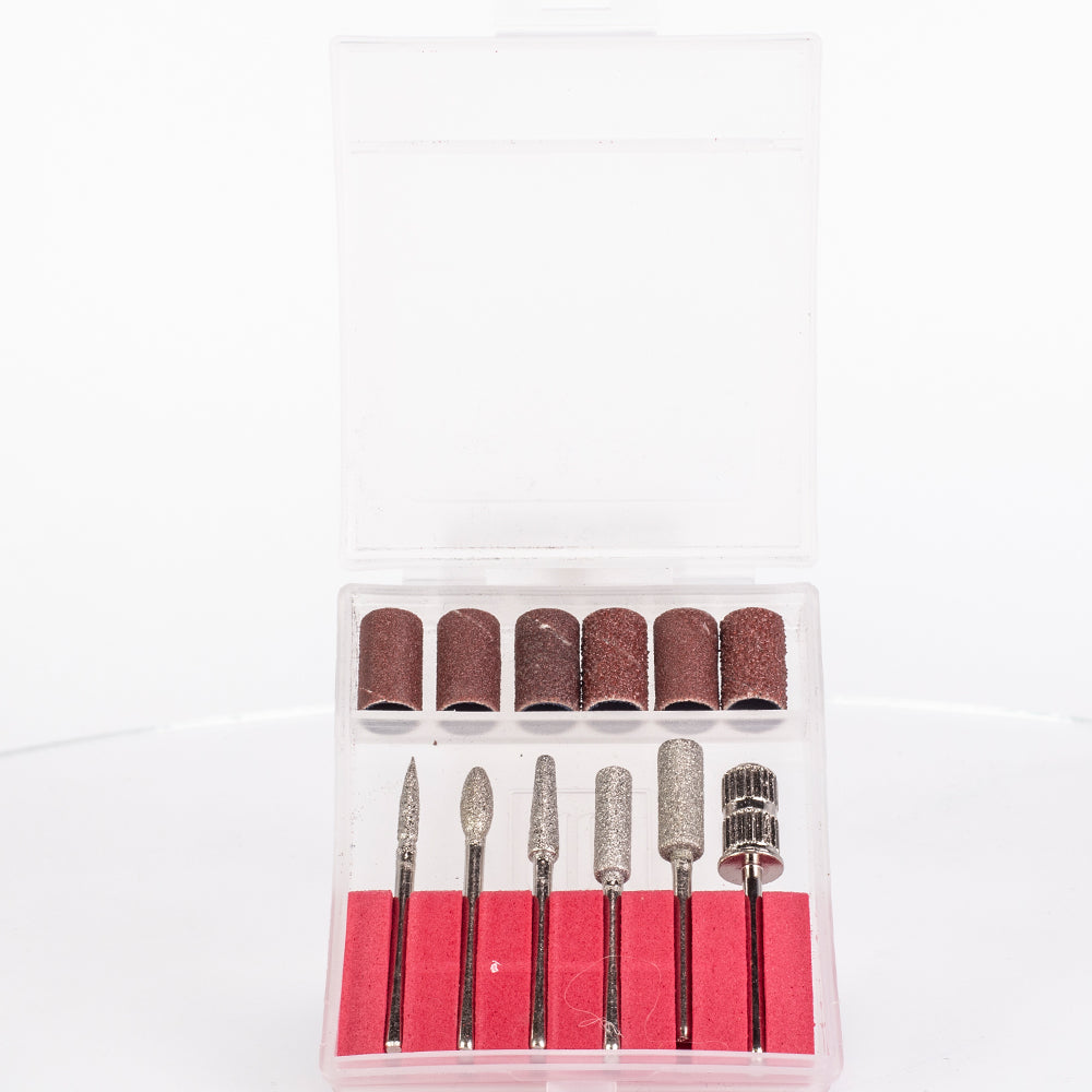 Profesionální pilník na nehty Emporia Beauty Nail s vyměnitelnými hlavicemi – růžový
