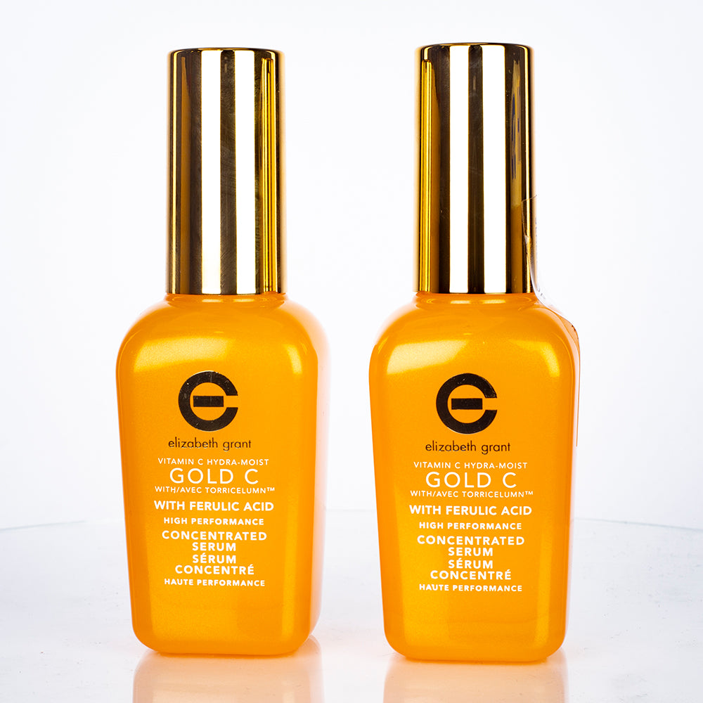 Elizabeth Grant Hydratační Omlazující Sérum s Vitamínem C a Zlatem – 1+1 ZDARMA (2 × 45 ml)