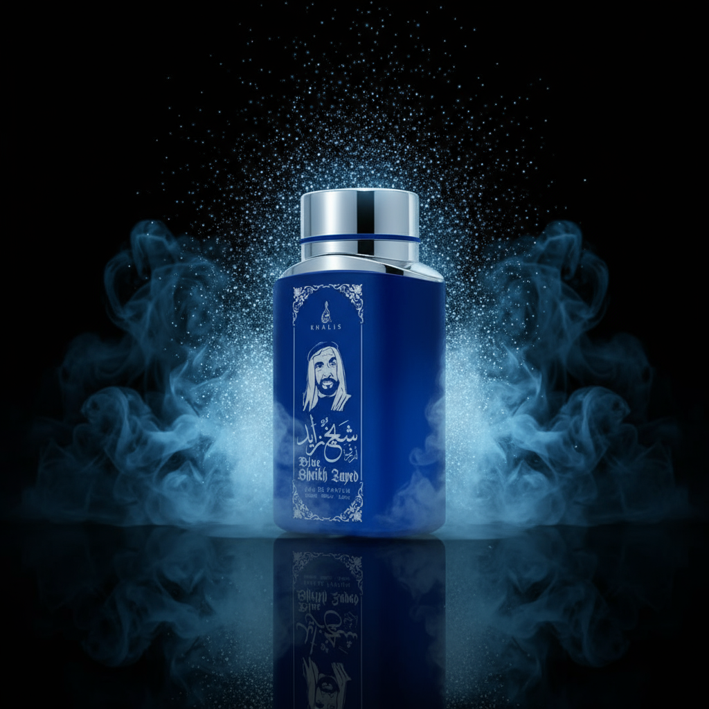 100 ml Eau de Perfume SHEIKH ZAYED BLUE Pižmová Oudová Vůně pro Muže