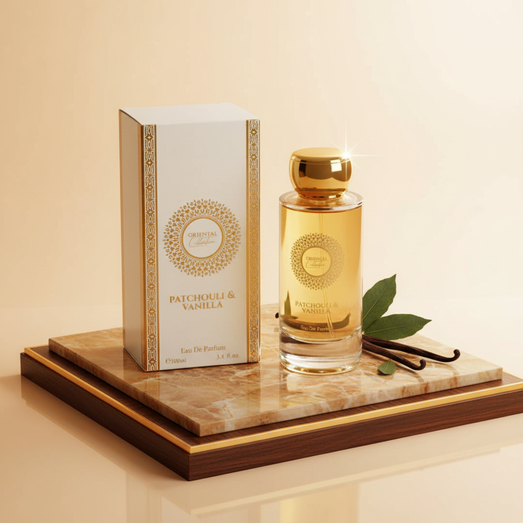 100 ml EDP PATCHOULI & VANILKA Dřevitá, elegantní, pudrová orientální dámská vůně
