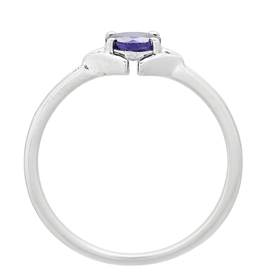 Stříbrný Prsten s Thajským Safírem