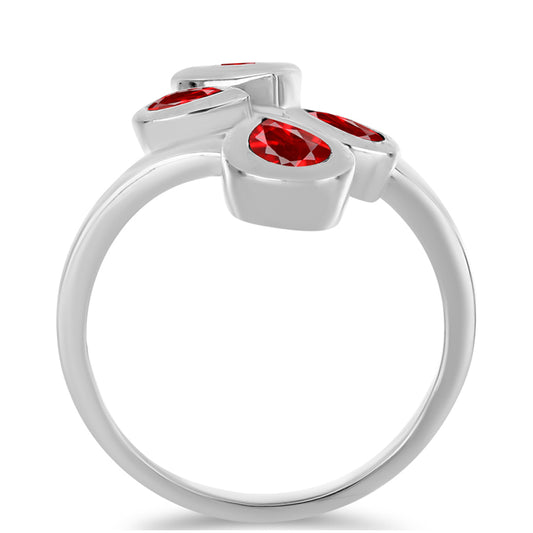 Stříbro 925/1000 - Prsten s Červeným Achátem - Karátové číslo: 1.88. přibližná hmotnost: 4.3 gramů