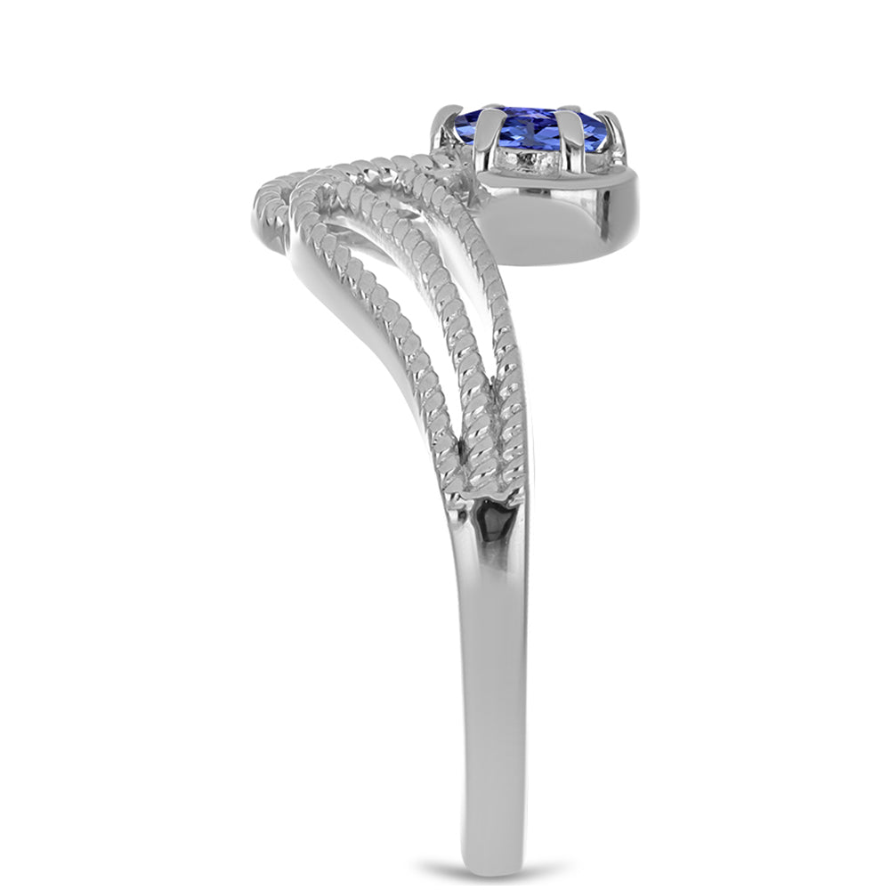 Stříbrný Prsten s Tanzanitem