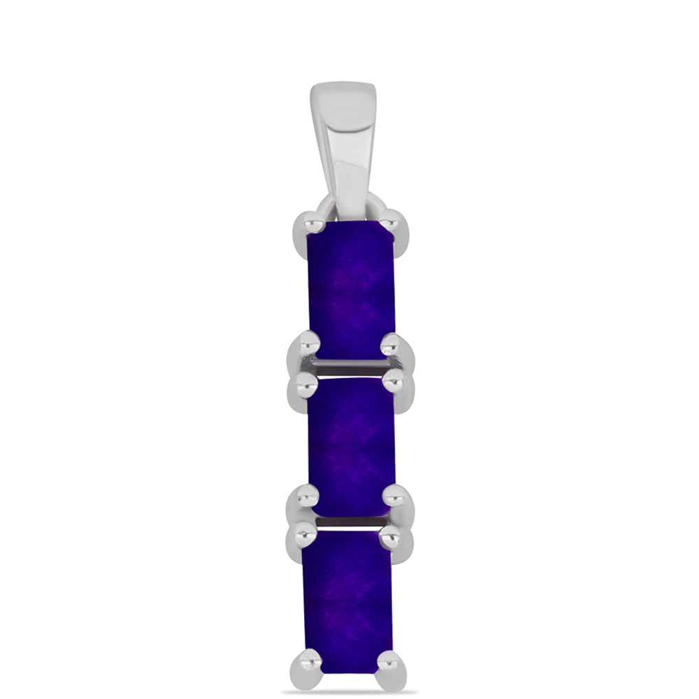 Stříbrný Přívěsek s Purpurovým Jadeitem