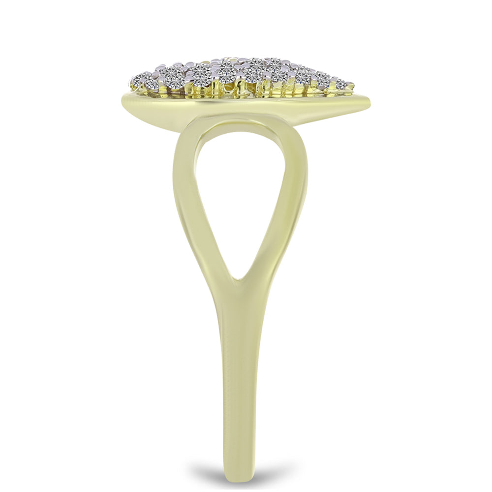 Pozlacené Stříbro 925/1000 - Sada s Champagne Diamantem a Bílým Topazem - Karátové číslo: 1.19. přibližná hmotnost: 5.69 gramů ( Náušnice+Prsten+Přívěsek )