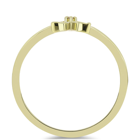 Pozlacené Stříbro 925/1000 - Prsten s Champagne Diamantem - Karátové číslo: 0.01. přibližná hmotnost: 1.68 gramů