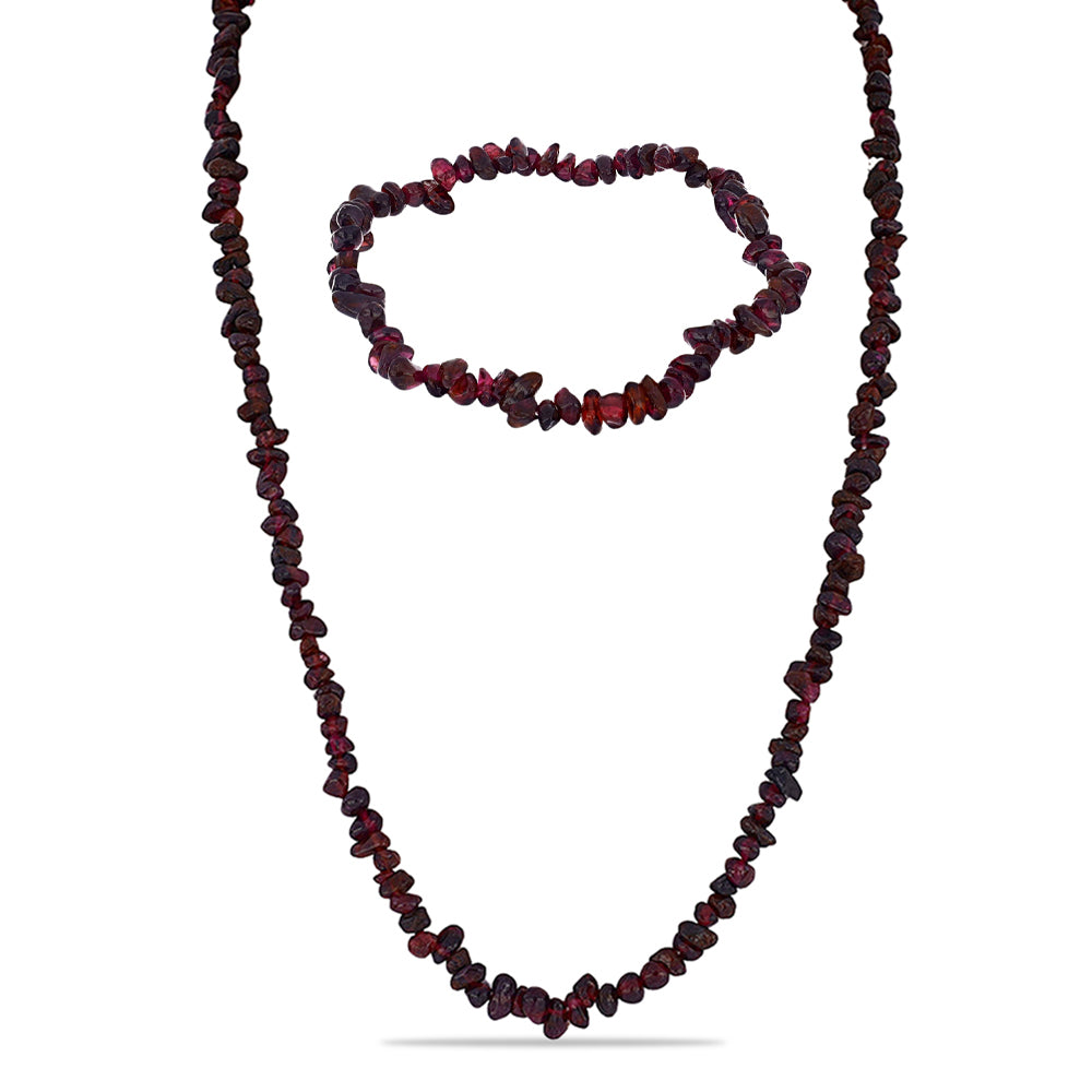 Nugetová Sada s Bartonským Granátem ( Náhrdelník+Náramek )