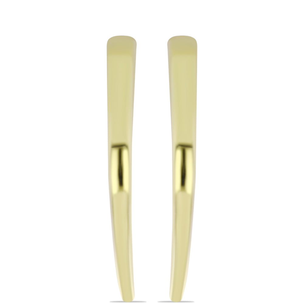 Pozlacené Stříbro 925/1000 - Náušnice s Madagaskarským Rubínem a Bílým Topazem - Karátové číslo: 0.19. přibližná hmotnost: 4.16 gramů