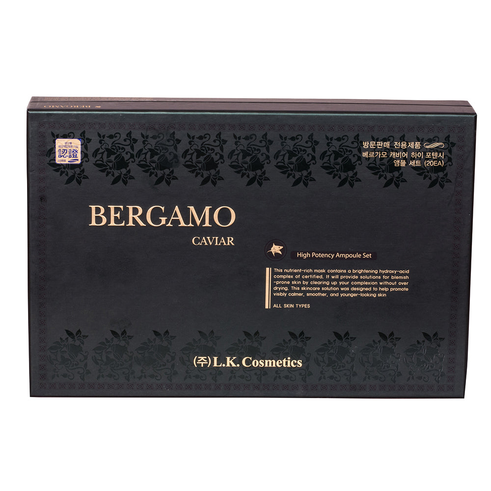BERGAMO Sada 20 ks Dvoufázových Luxusních Kaviárových Ampulí, 20 x 13 ml