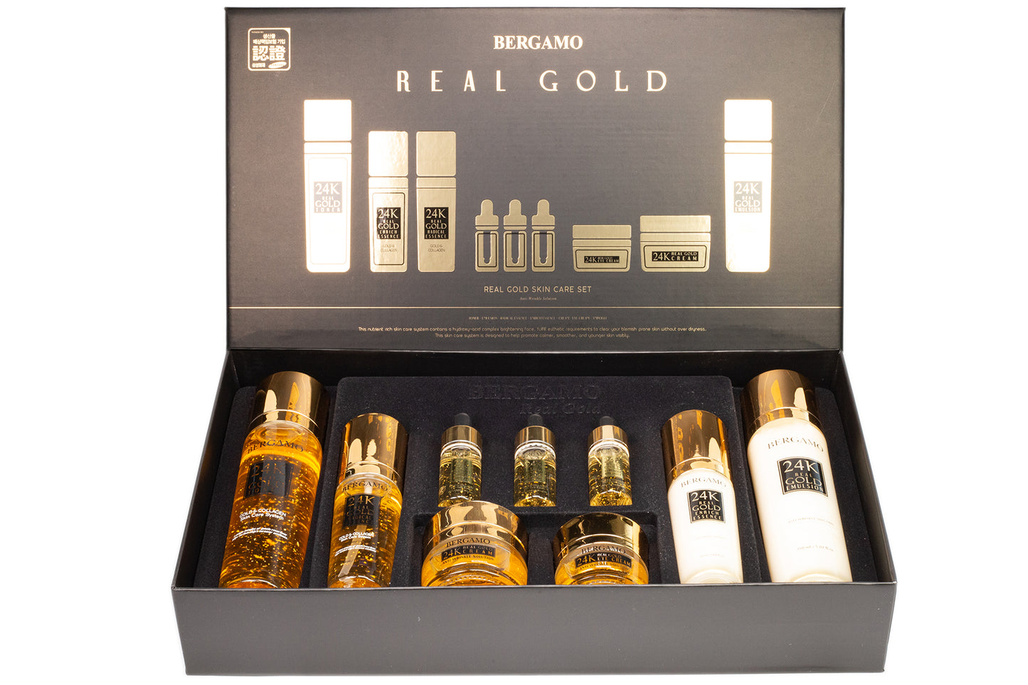 BERGAMO 24K REAL GOLD Sada Péče o Pleť proti Stárnutí