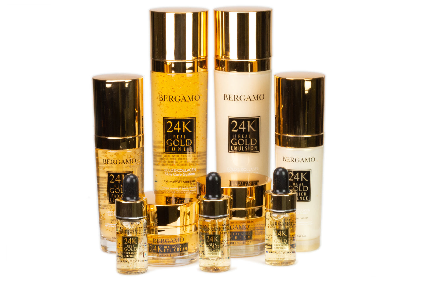 BERGAMO 24K REAL GOLD Sada Péče o Pleť proti Stárnutí