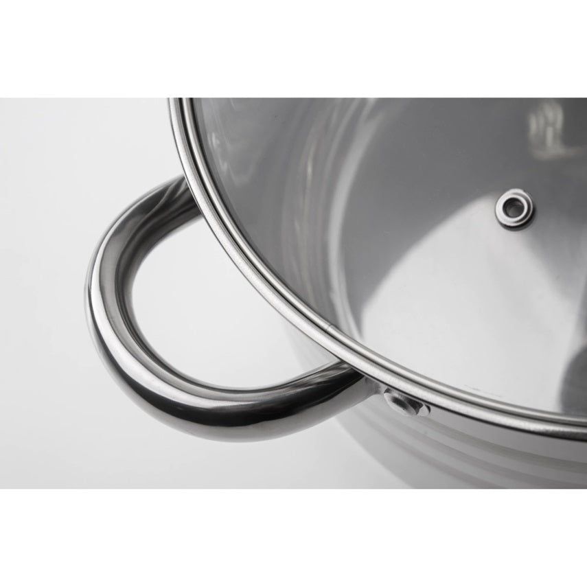 3dílná sada nádobí z nerezové oceli s 5vrstvým dnem a mramorovým potahem Xylan, edice Gourmet Line