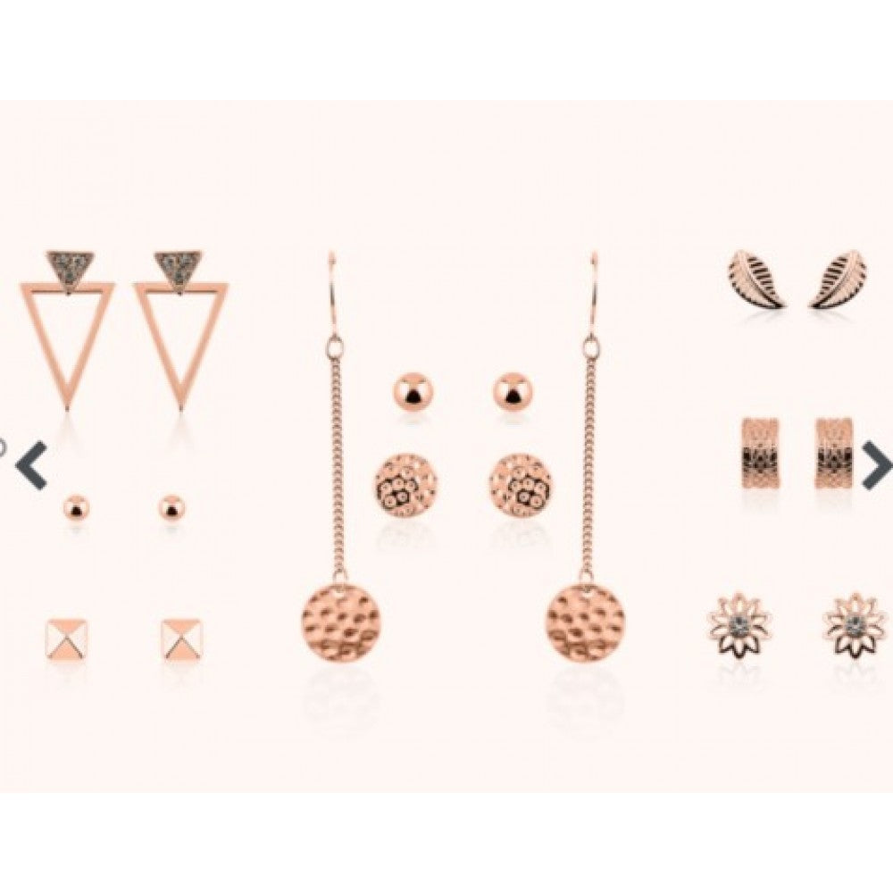 Sada 9 párů Náušnic Pierre Cardin