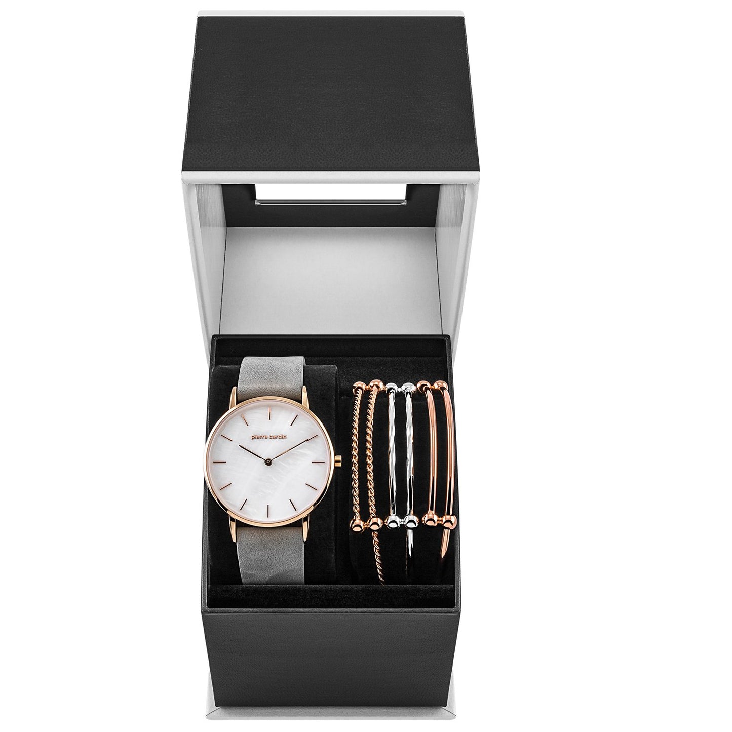4 dílná sada Pierre Cardin - Hodinky a 3 Náramky