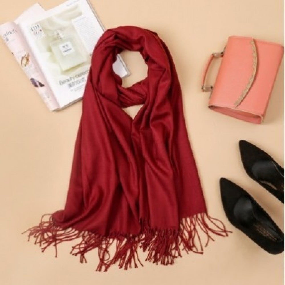Módní Šála s Kašmírovým Efektem, Červená