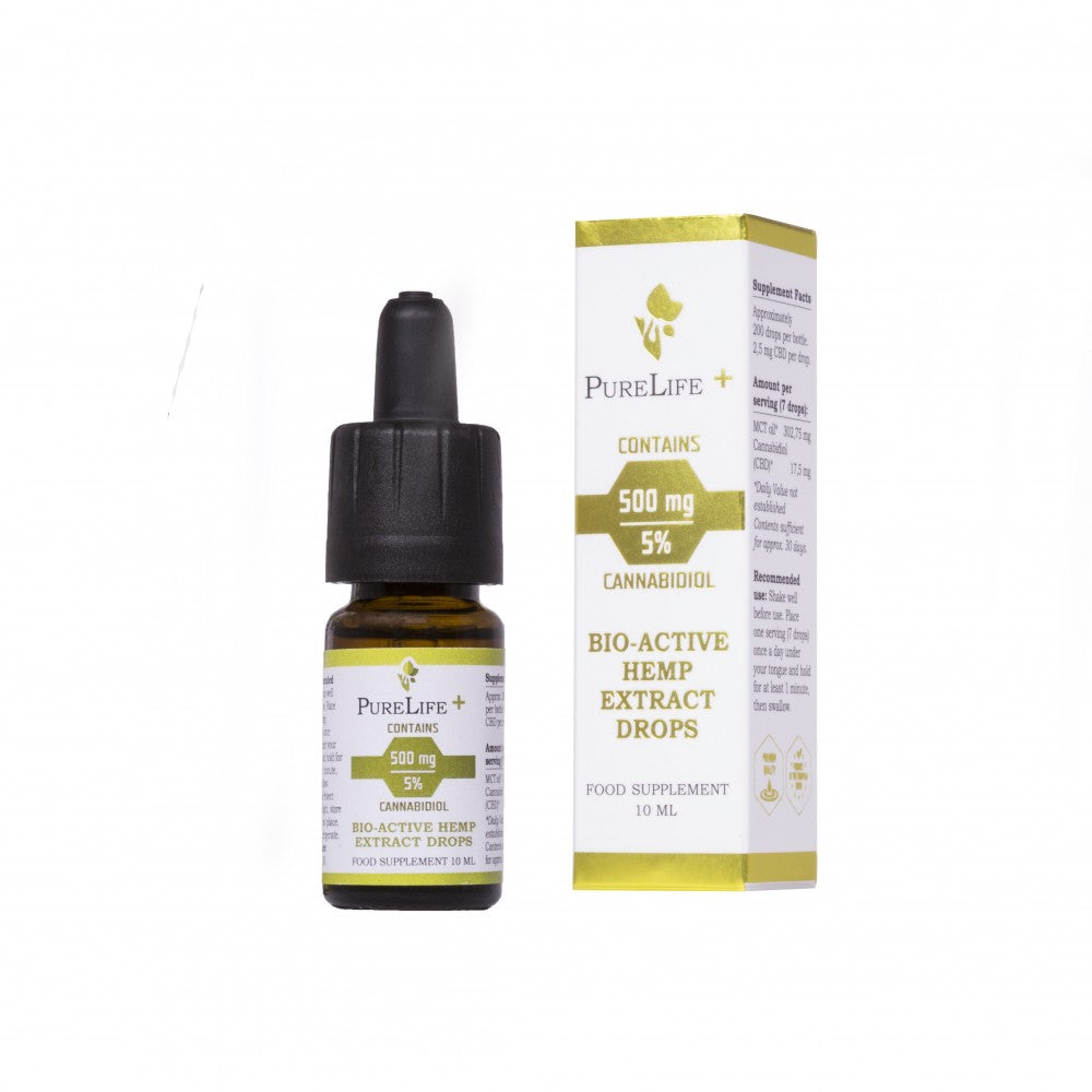 Pure Life + 500mg / 5% CBD olej