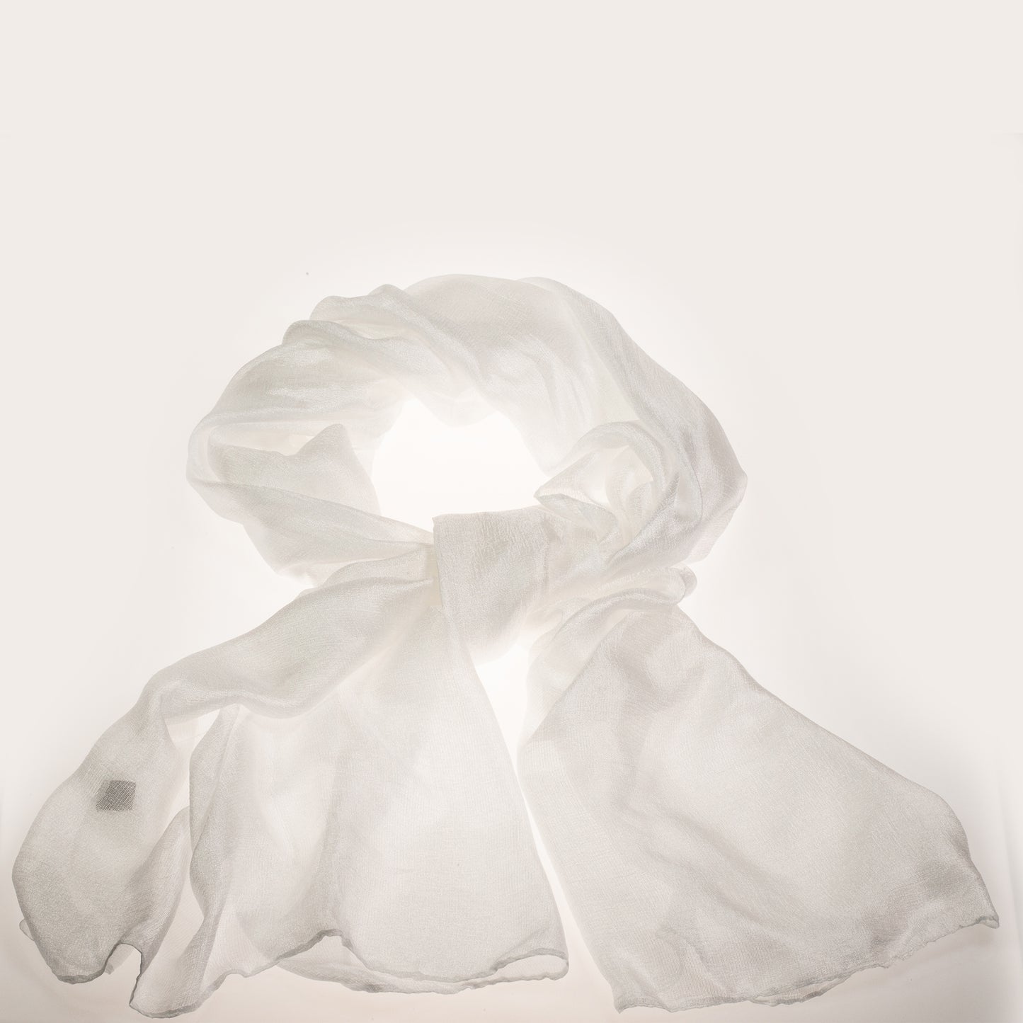 Módní šátek, 100% viskóza, 180 cm x 85 cm, BÍLÁ