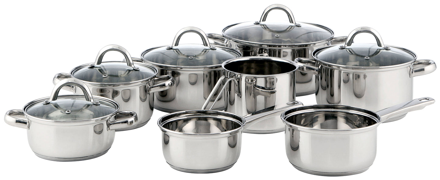 8dílná Sada Nádobí z Nerezové Oceli