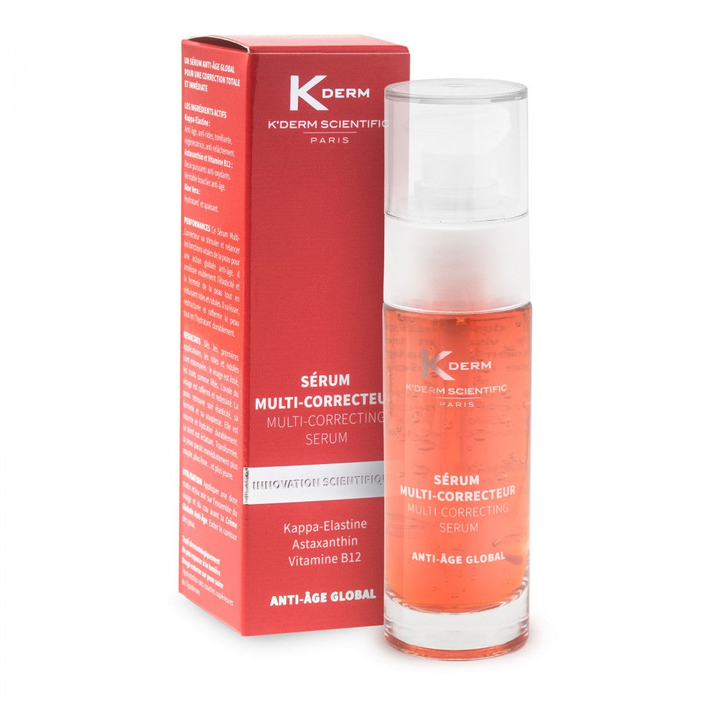 K'derm Scientific Multi Corrective Sérum proti Stárnutí s Kappa-elastinem a B12, 30 ml
