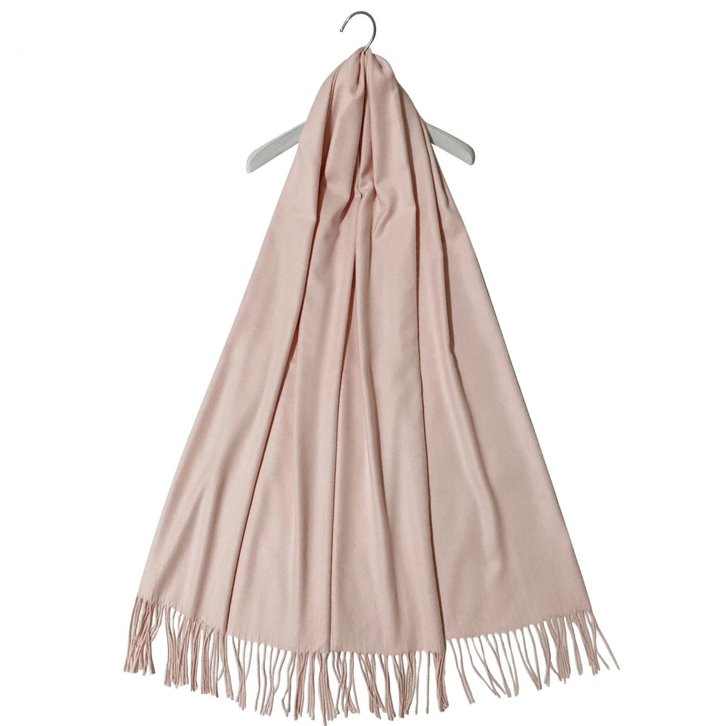 Šála-šátek ze 100% Pravého Pashmina Kašmíru, 70 cm x 180 cm, Lososová