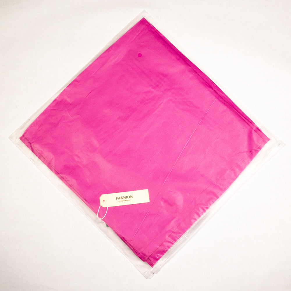 100% Hedvábná Šála, 90 cm x 180 cm, Fuchsiově Růžová