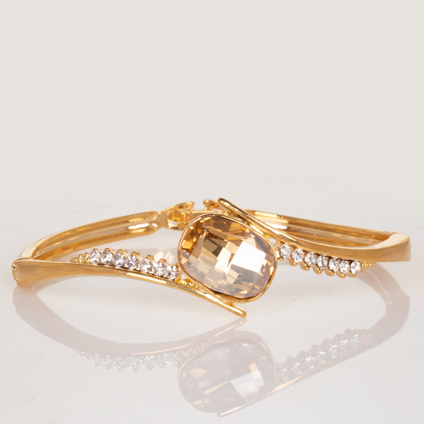 Pozlacená Slitinová Sada s Champagne Emporia® Křišťálem