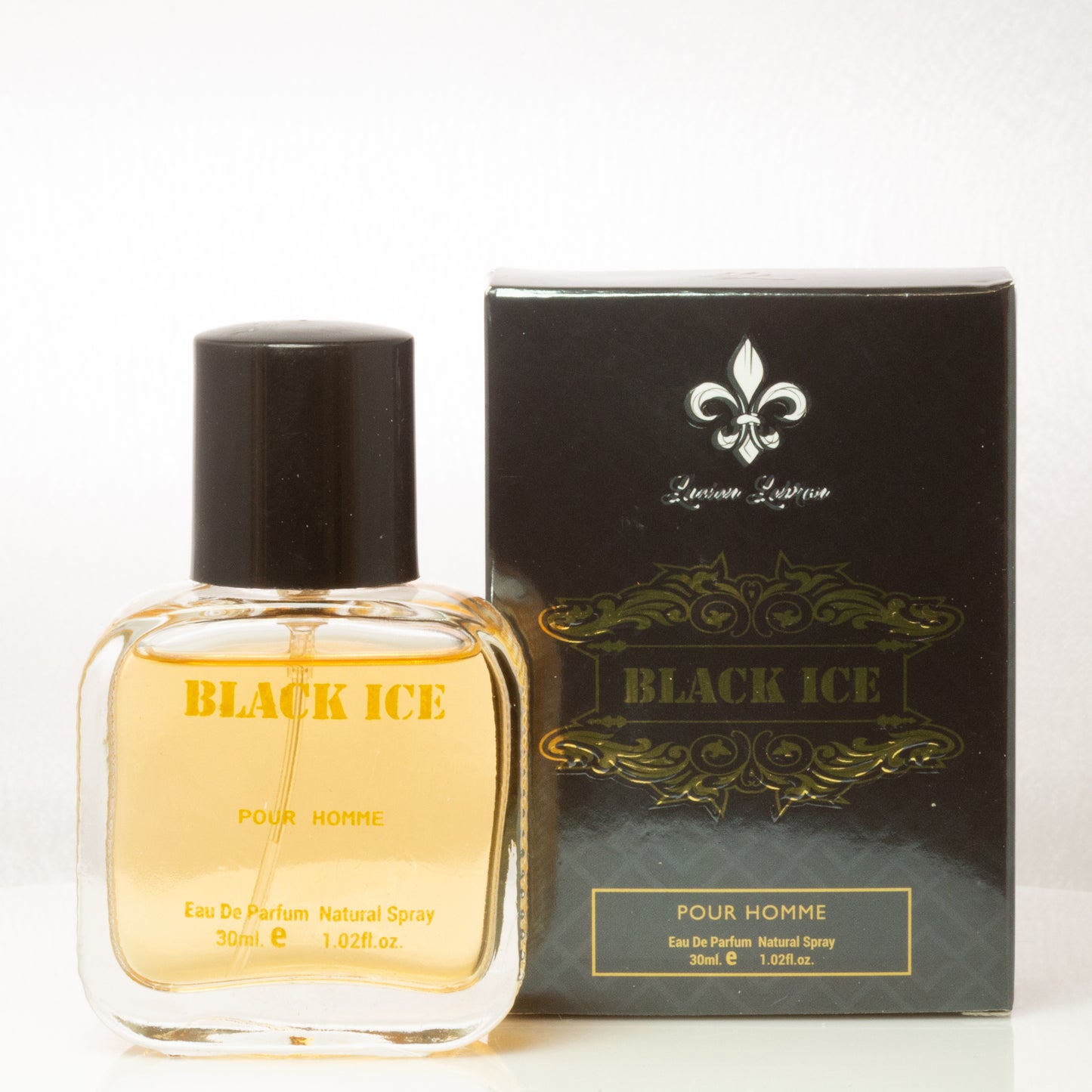 30 ml EDT Lucien Lebron 'Black Ice' Ovocná Dřevitá vůně pro Muže