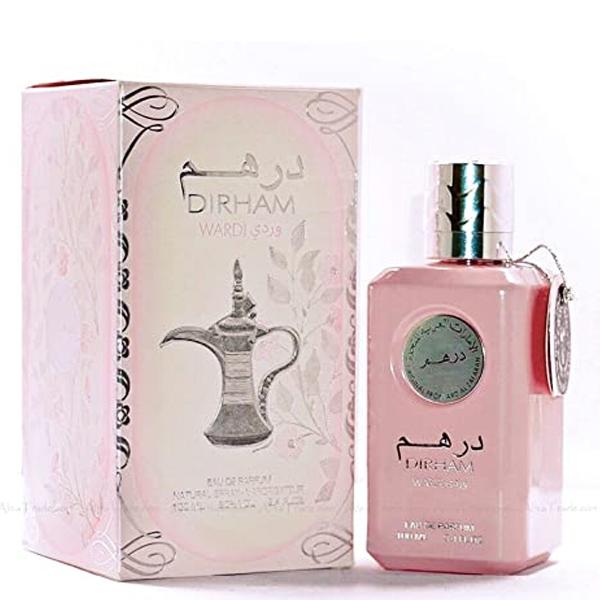 100 ml Eau de Parfume Dirham Wardi Sladká Květinově-ovocná Vůně pro Ženy