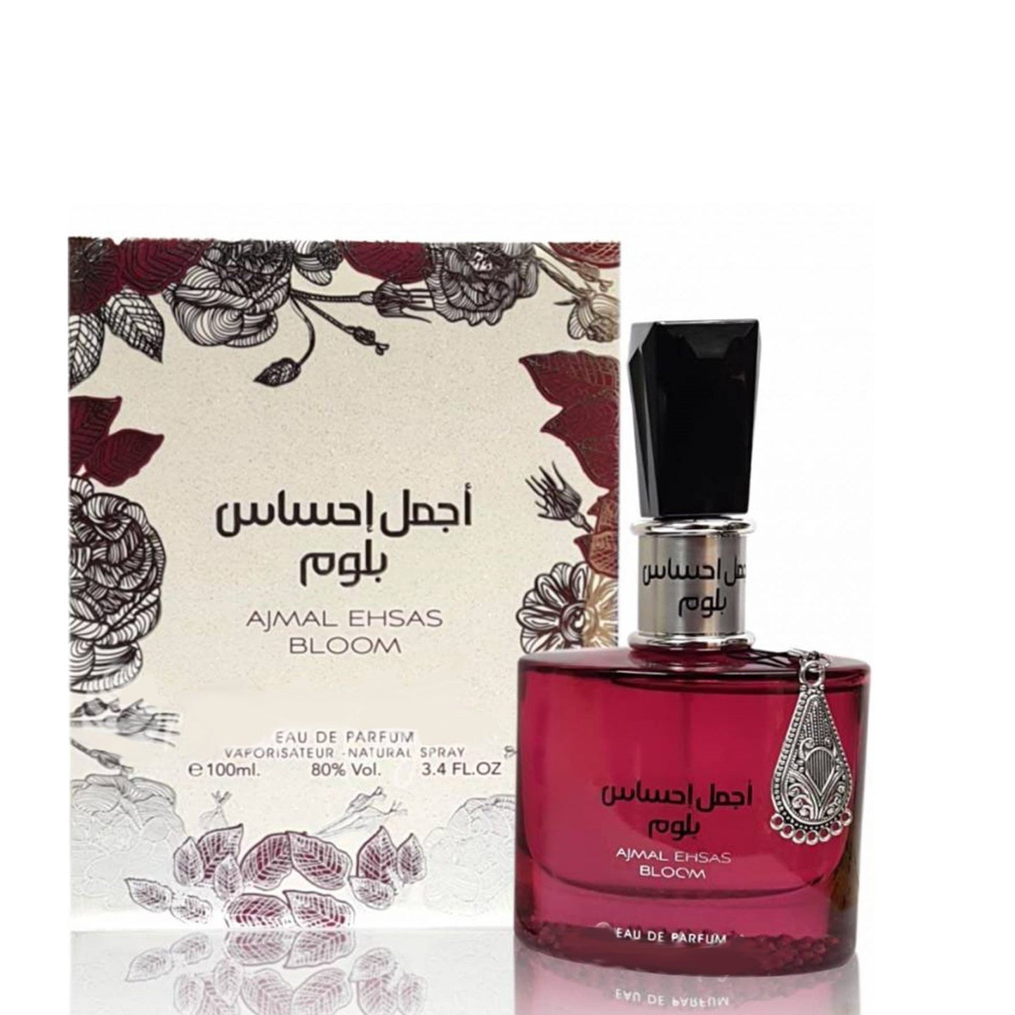 100 ml Eau de Parfume Ajmal Ehsas Bloom Sladká, Vanilková a Květinová Vůně pro Ženy