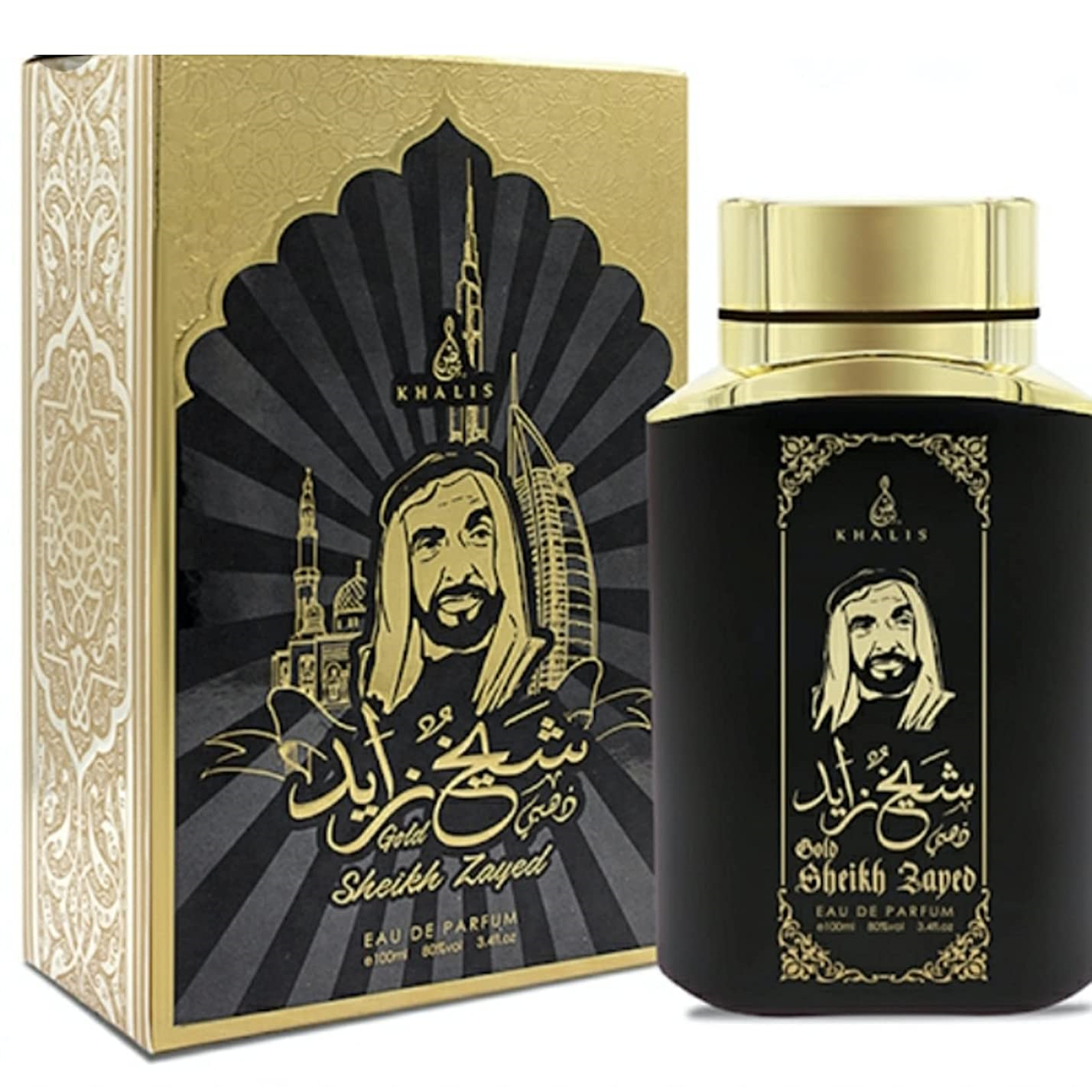 100 ml Eau de Perfume SHEIKH ZAYED GOLD Kořeněná Dřevitá Vůně pro Muže