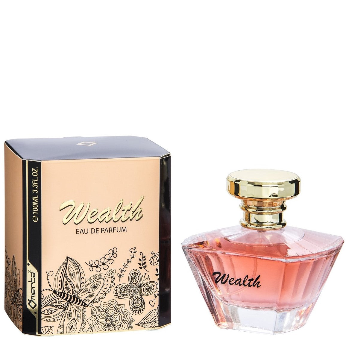 100 ml Eau de Parfume "WEALTH" Ovocná Květinová Vůně pro Ženy, s 6% obsahem esenciálních olejů