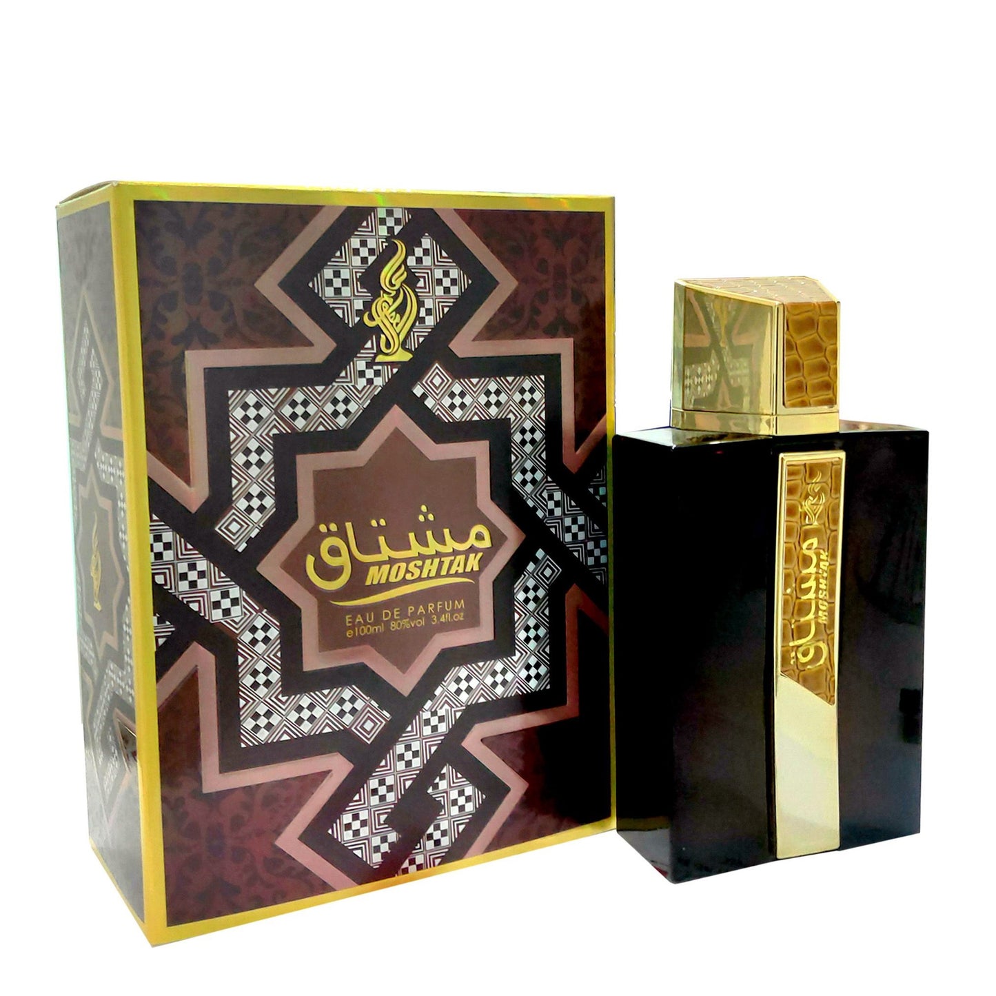 100 ml Eau de Perfume MOSHTAK Dřevitá Pižmová Vůně pro Muže