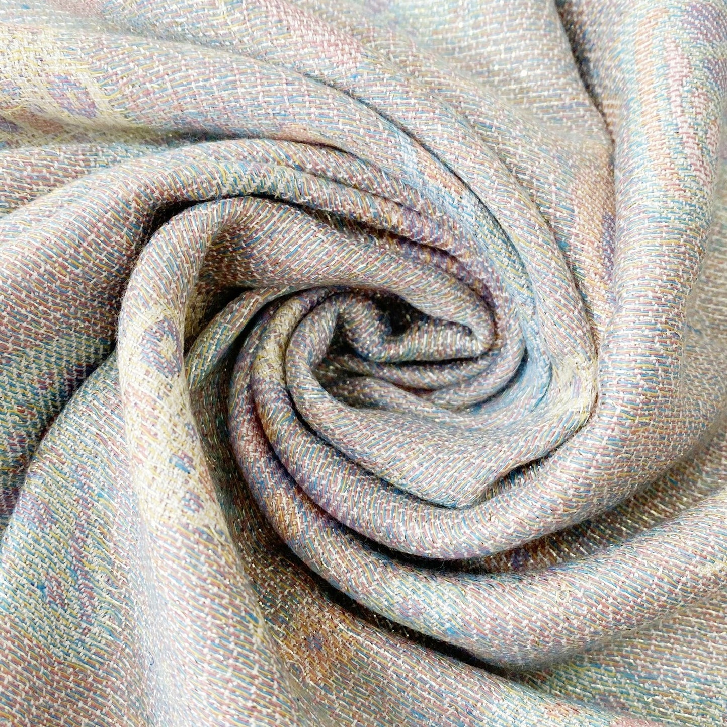 Šála-šátek ze 100% Pravého Pashmina Kašmíru, 70 cm x 170 cm, Lesklá bílá s motýlím vzorem