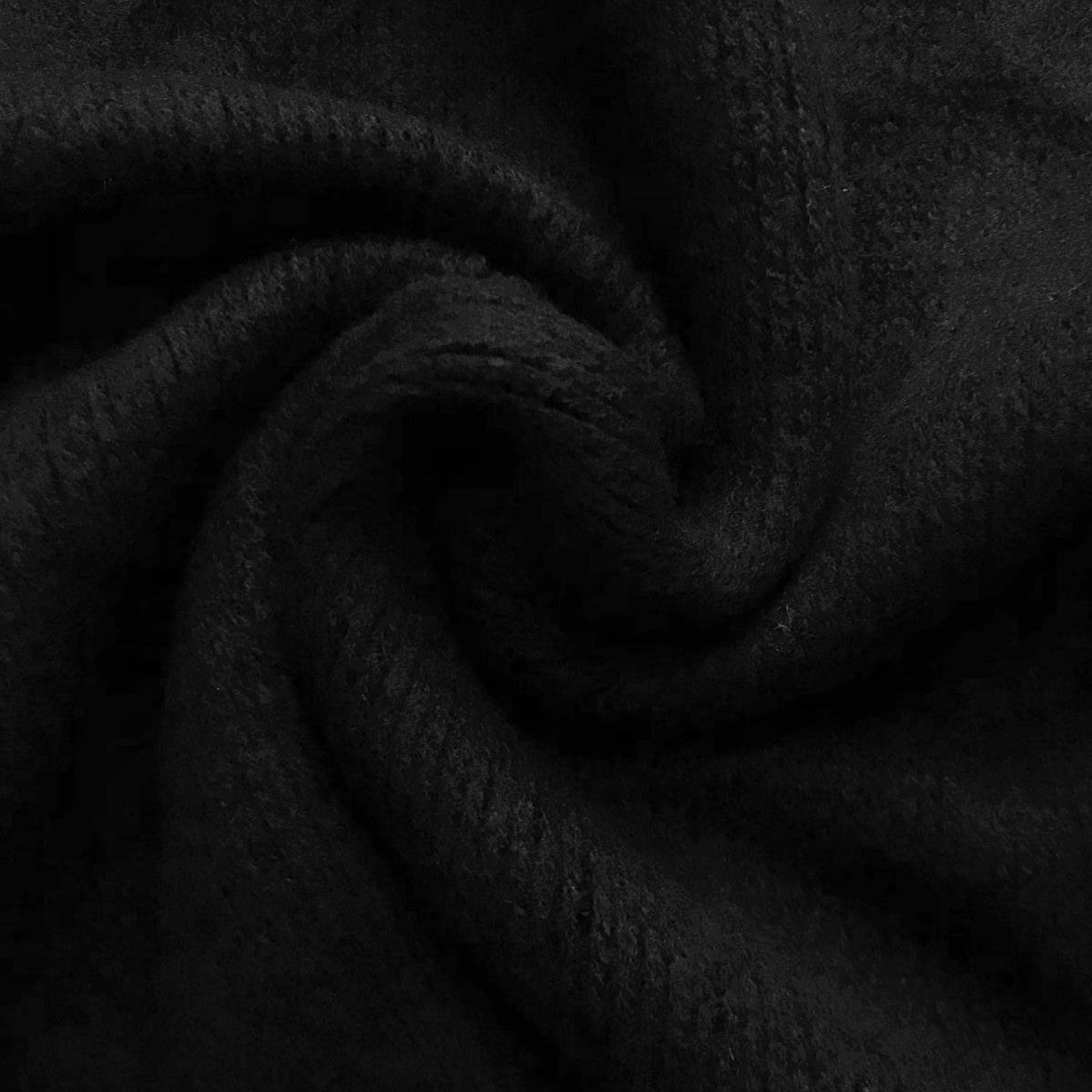 Pletené pončo, 50 cm x 70 cm x 335 cm, černá