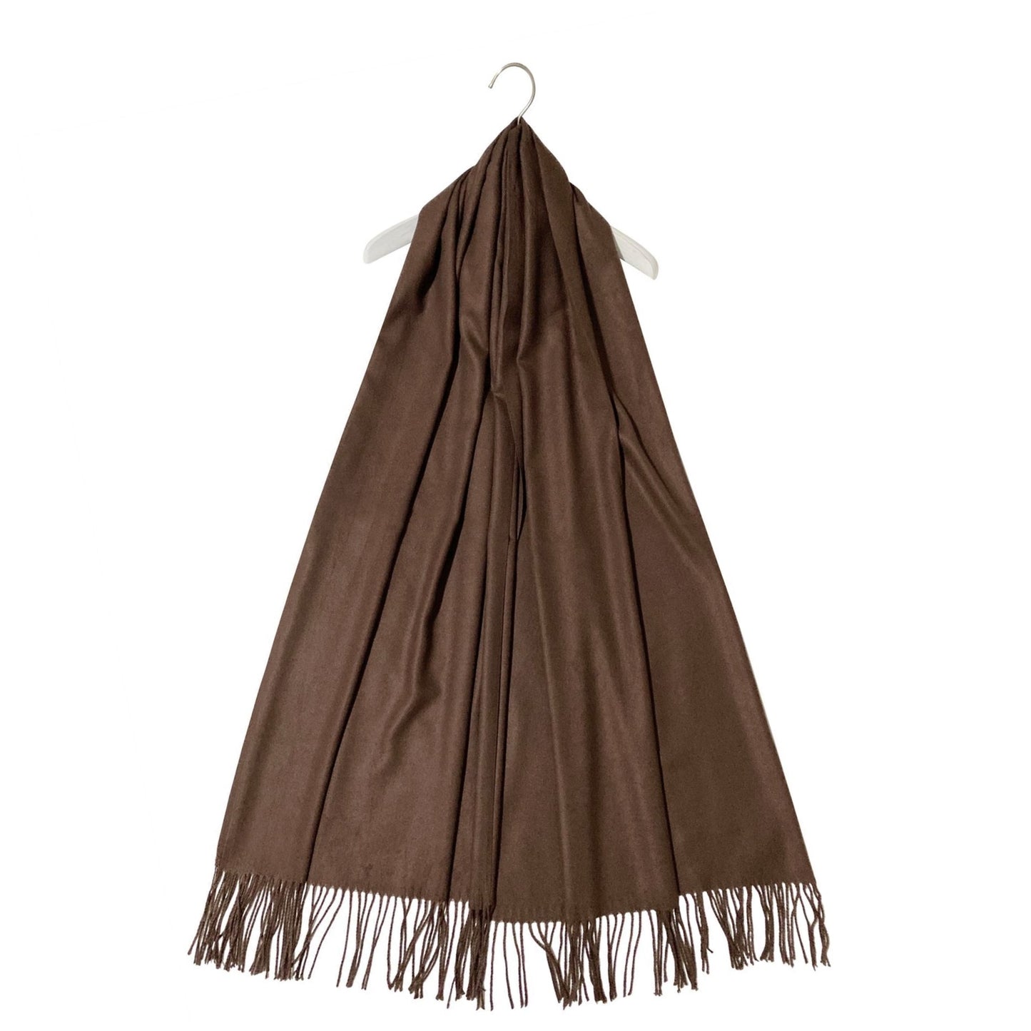 Šála-šátek ze 100% Pravého Pashmina Kašmíru, 70 cm x 170 cm, Mahagonová