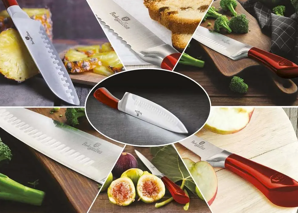 8dílná Sada Nožů z Nerezové Oceli se Stojanem, Infinity Line