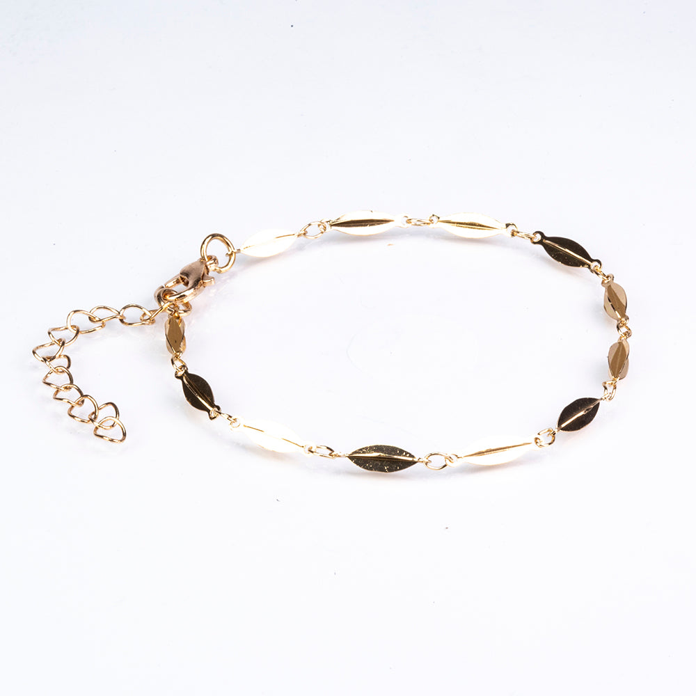 Pozlacená Slitinová Sada se Smaltem a Červeným Emporia® Křišťálem ( Náramek )