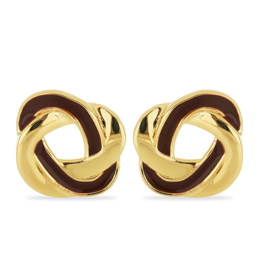 Pozlacené Stříbro 925/1000 - Náušnice se Smaltem přibližná hmotnost: 4.25 gramů