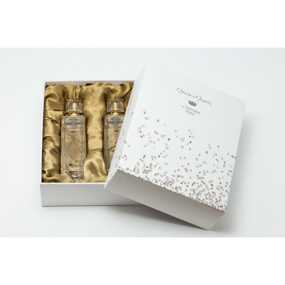 2 x 30ml Eau de Parfum Dámský Ovocný Jasmínový Parfém s Pravými Křemeny (4350891786324)