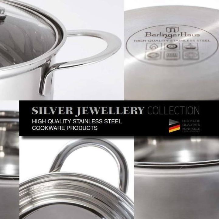 Berlinger Haus 12-dílná Sada Nádob z Nerezové Oceli, Silver Jewellery Collection