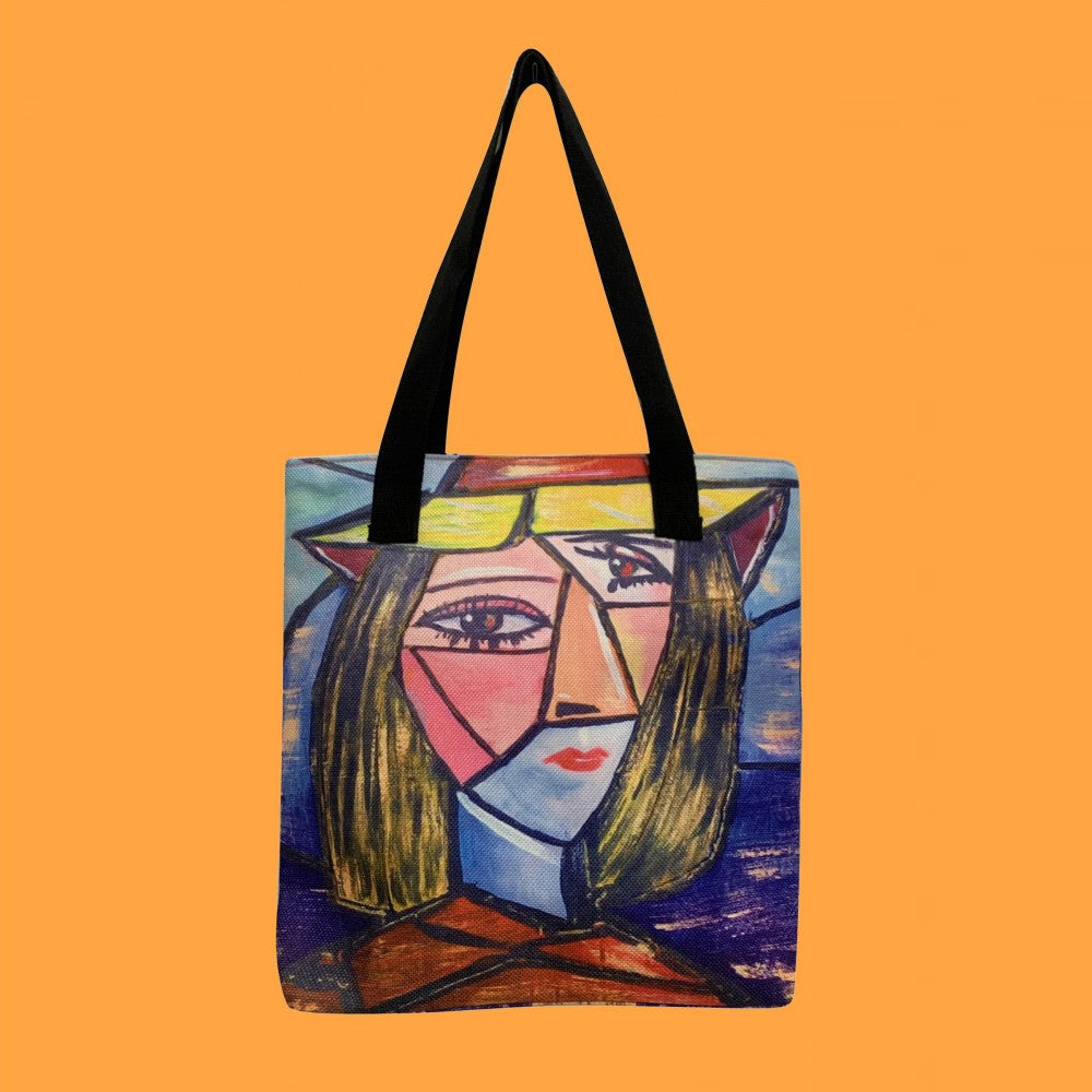 Nákupní taška, Picasso - Kubistický portrét, 38 cm x 10 cm x 36cm