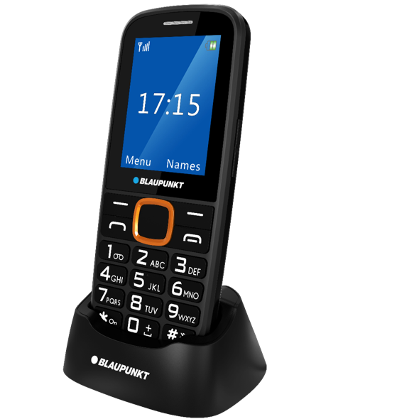 Blaupunkt Mobilní telefon - s funkcí SOS, žlutý