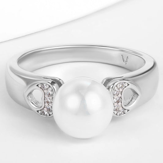 Pozlacený Slitinový Prsten s Bílým Emporia® Křišťálem