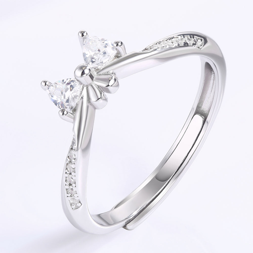 Pozlacený Slitinový Prsten s Bílým Emporia® Křišťálem 1 