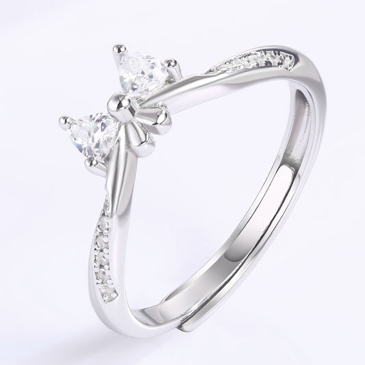 Pozlacený Slitinový Prsten s Bílým Emporia® Křišťálem