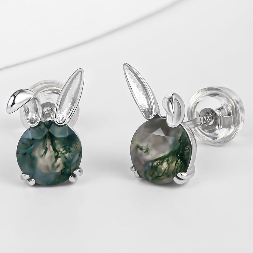 Whitegold Tone Alloy Earrings with SMokey Emporia Crystals