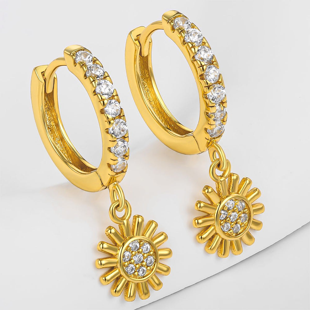 Pozlacené Slitinové Náušnice 1 