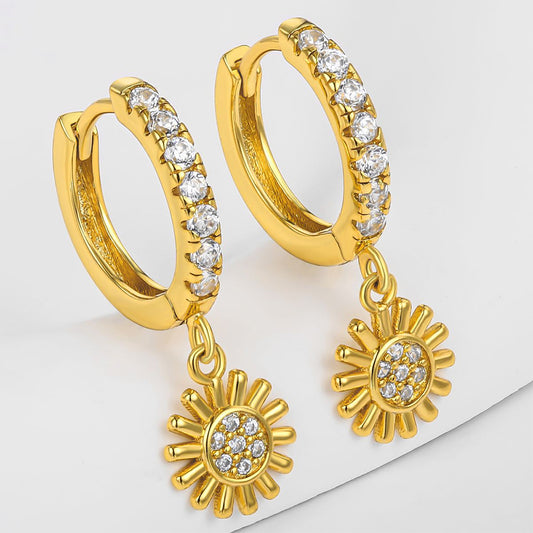 Pozlacené Slitinové Náušnice